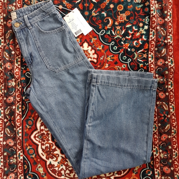 French Connection - Shelby Denim Wide Leg Jeans - Picture 3 of 8